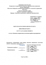 Основные направления увеличения прибыли предприятия  : ВКР бакалавра : направление подготовки 38.03.01 "Экономика"