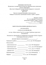 Музеи города Улан-Удэ: история и проблемы туристсткого менеджмента : ВКР бакалавра : направление подготовки 43.03.02 "Туризм"