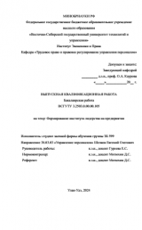 Формирование института лидерства на предприятии : ВКР бакалавра : направление подготовки 38.03.03 "Управлением персоналом"