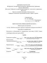 Развитие въездного туризма и повышение конкурентоспособности индустрии гостеприимства : ВКР магистра : направление подготовки 43.04.02 "Туризм"