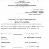 Управление профессиональным развитием персонала организации : ВКР магистра : направление подготовки 38.04.03 "Управление персоналом"