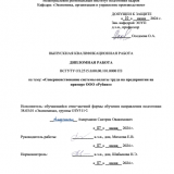 Совершенствование системы оплаты труда на предприятии на примере ООО "Рубин" : ВКР бакалавра : направление подготовки 38.03.01 "Экономика"