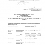 Таможенная экспертиза как инструмент таможенного контроля : ВКР специалиста : направление подготовки 38.05.02 "Таможенное дело" Таможенная экспертиза как инструмент таможенного контроля : ВКР специалиста : направление подготовки 38.05.02 "Таможенное дело"