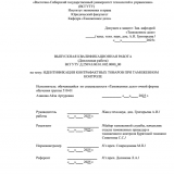 Идентификация контрафактных товаров при таможенном контроле : ВКР специалиста : направление подготовки 38.05.02 "Таможенное дело" Идентификация контрафактных товаров при таможенном контроле : ВКР специалиста : направление подготовки 38.05.02 "Таможенное дело"