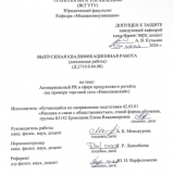 Антикризисный PR в сфере продуктового ретейла (на примере торговой сети "Николаевский")  : ВКР бакалавра : направление подготовки 42.03.01 "Реклама и связи с общественностью" 