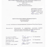 Особенности программирования телеканалов Республики Бурятия : ВКР бакалавра : направление подготовки 42.03.02 "Журналистика"