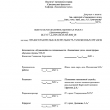 Правоохранительная деятельность таможенных органов : ВКР специалиста : направление подготовки 38.05.02 "Таможенное дело" Правоохранительная деятельность таможенных органов : ВКР специалиста : направление подготовки 38.05.02 "Таможенное дело"