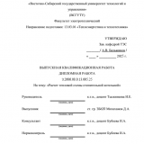 Расчет тепловой схемы отопительной котельной  : ВКР бакалавра : направление подготовки 13.03.01 "Теплоэнергетика и теплотехника"