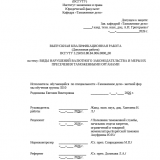 Виды нарушений валютного законодательства и меры их пресечения таможенными органами  : ВКР специалиста : направление подготовки 38.05.02 "Таможенное дело"