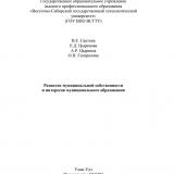 Развитие муниципальной собственности и интересов муниципального образования
