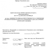 Административная ответственность за совершение правонарушения в сфере таможенного дела (на примере Бурятской таможни)  : ВКР специалиста : направление подготовки 38.05.02 "Таможенное дело"